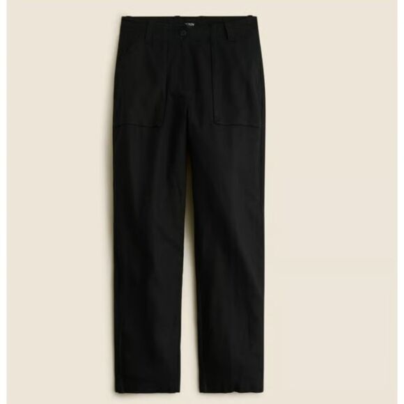 J. Crew Seaside Utility Cargo Pant - Black 4 - Picture 1 of 8